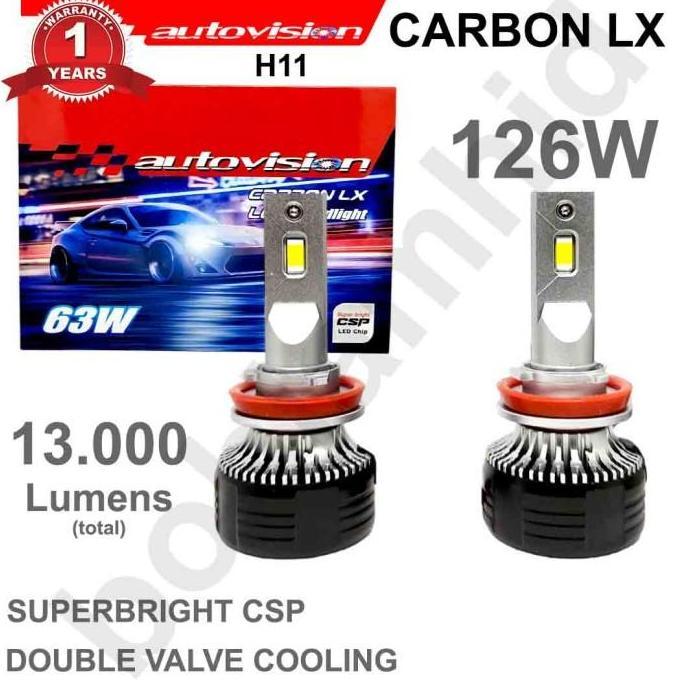 LAMPU LED NEW CRV GEN4 Autovision CARBON P2 11000Lumens 50W