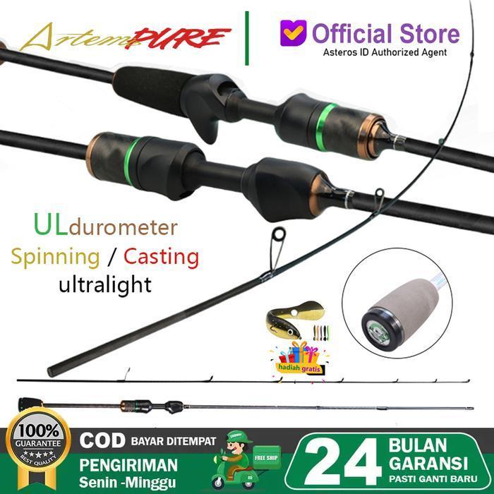 Artemis Rod Casting Fishing Rod Spinning Joran Pancing Ul Power Solid Jigging Rod Lure Outdoor Rod M