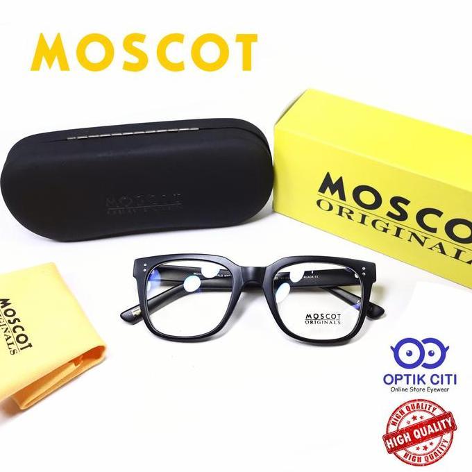 Frame Kacamata Pria moscot zayde kotak besar Paket Lensa Radiasi