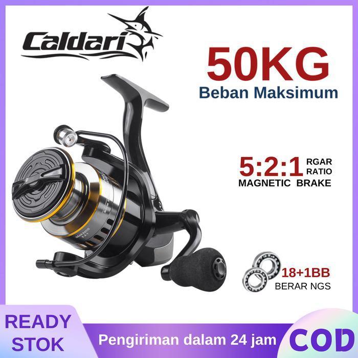 Caldari Reel Pancing Casting Spinning Power Handle Gulungan Pancingan Smaro Reel Fishing Reel Alat M