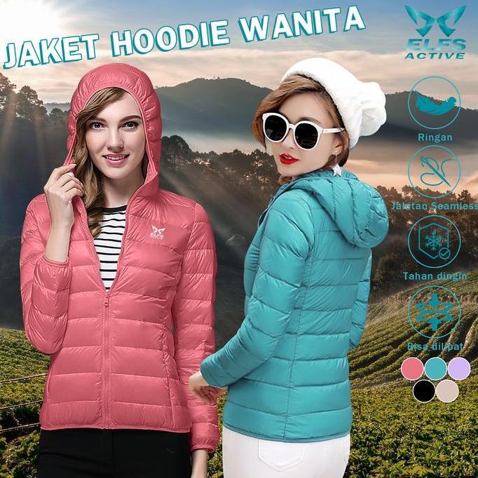 Elfs Active PUFFIN Down Hoodie - Jaket Bulu Angsa Wanita Ultralight UL Outdoor