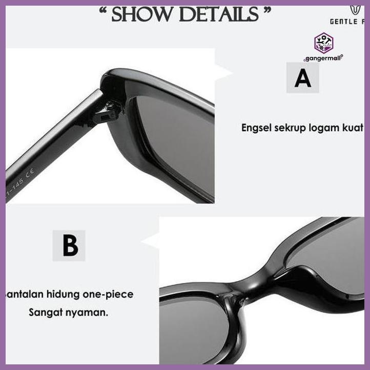 (GLASSES) SUNGLASSES KACAMATA HITAM ANTI UV NEW DESIGN AESTHETIC 2249 PRIVASI AMAN