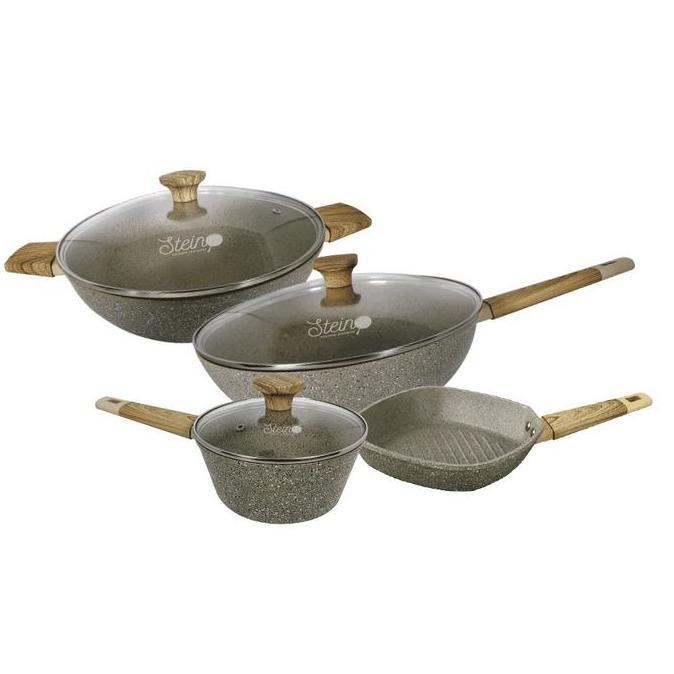 New- Panci Steincookware Paket Onyx Set Panci Stein Granite Onyx