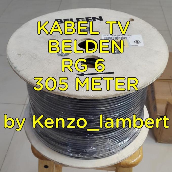 Kabel Coaxial Rg 6 Belden 9116S Ori / Rg 6 Belden / Belden / Kabel Tv