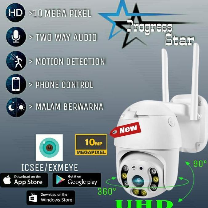 New Icsee 10Mp Full Hd Outdoor Wifi Cctv Ip Camera Waterpoof