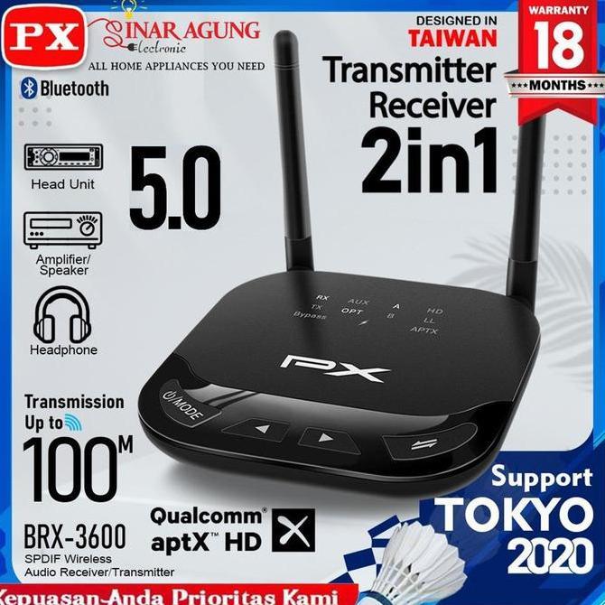 New- Bluetooth Receiver Transmitter PX BRX3600 BRX-3600 Audio 5.1