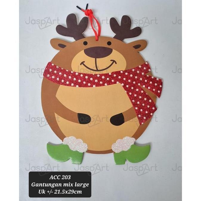 /////] GANTUNGAN HIASAN POHON NATAL DEKORASI NATAL CANTIK BESAR - RUSA
