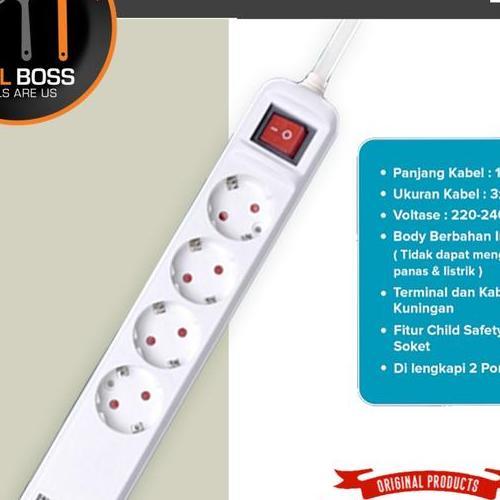 KENMASTER STOP KONTAK 4 LUBANG KENMASTER USB N304