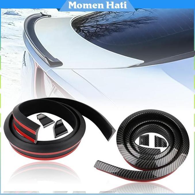 Spoiler Lips Ducktail Carbon 3d Universal - Spoiler Modifikasi Sporty Untuk Sedan Meningkatkan Cengk