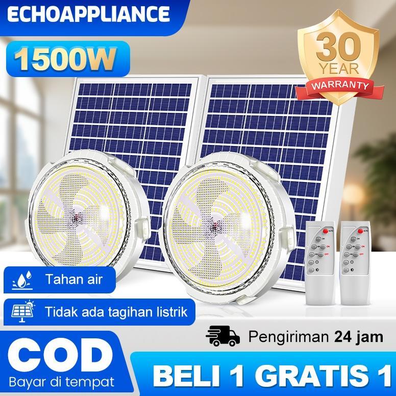 Garansi 30 tahun lampu panel surya indoor Solar Ceiling Lampu indoor 1500W Solar Cell lampu tenaga s