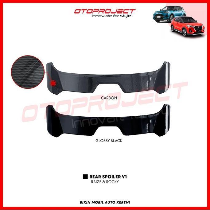 Spoiler Raize Daihatsu Rocky 2021 Hitam / Carbon