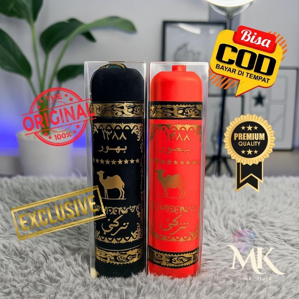 Set Buhur Press Turki 14cm - Sulaiman Merah & Maghribi Hitam Original