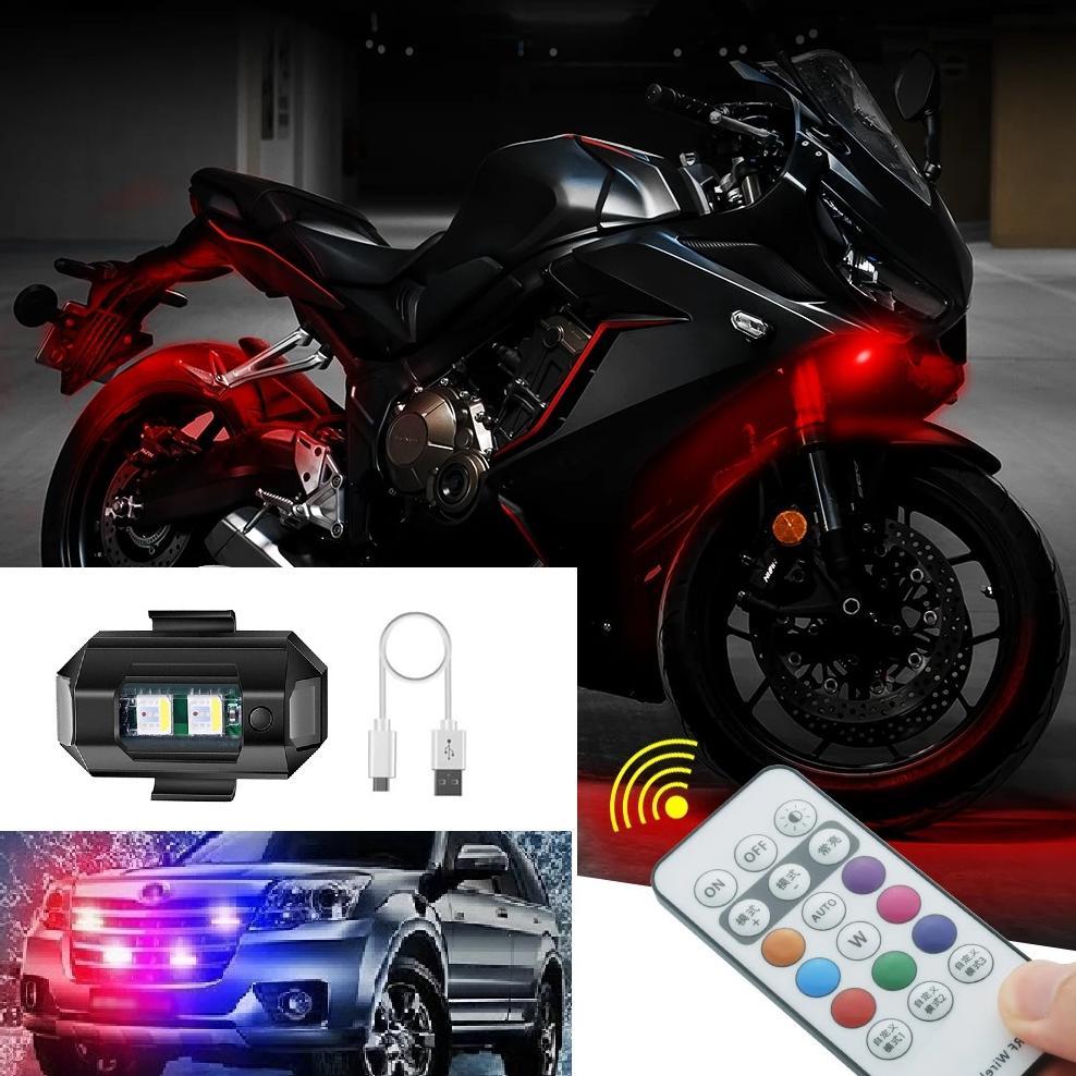 Aq-54 Lampu Strobo . Sepeda Lampu Safety Sein Dip Led Belakang Sepeda Strobo Motor Strobo Mobil - Ke