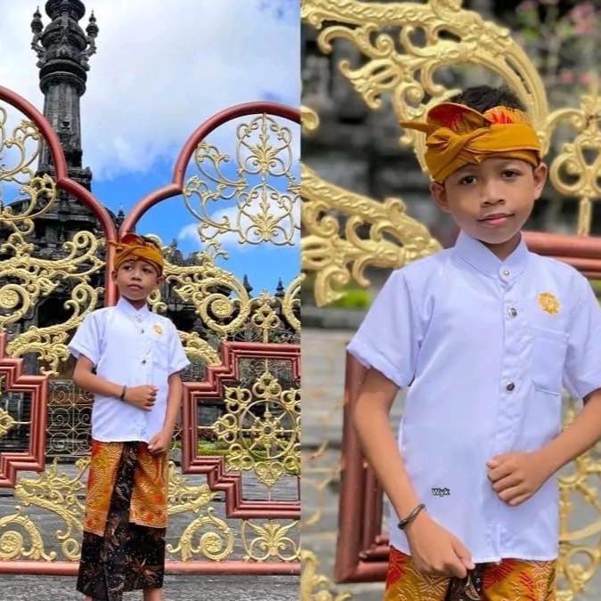 New- Semi safari Ongkara Anak Bali/Baju anak Bali