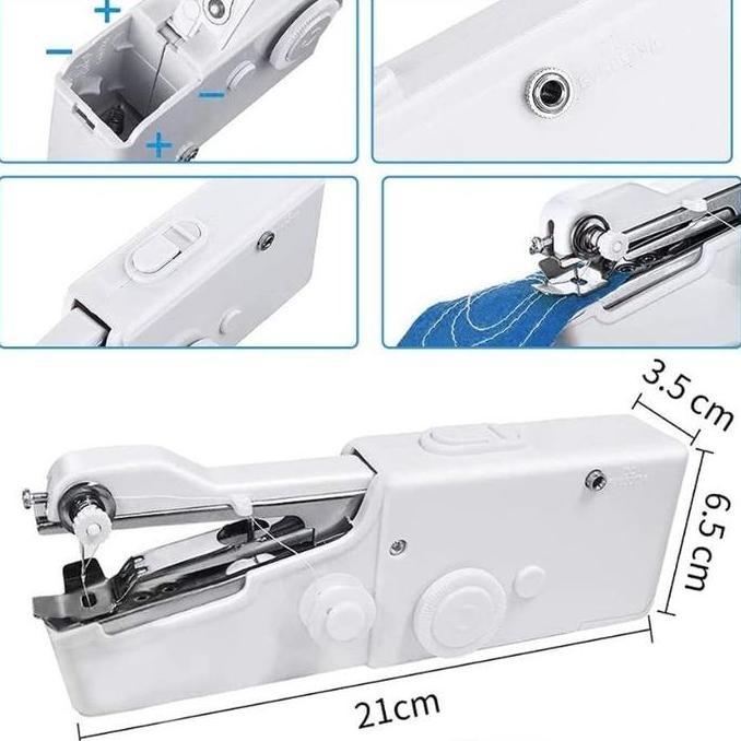 Mesin Jahit Portabel / Mesin Jahit Manual Mini / Mesin Jahit Genggam dengan Baterai TKP