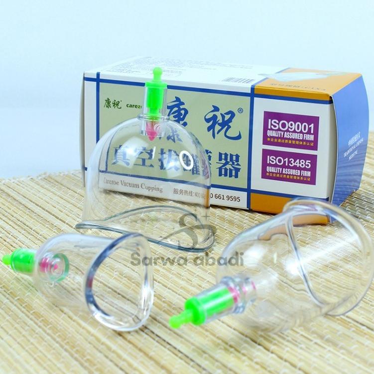 Kop Bekam Lengkung Isi 3 pcs Tebal Kangzhu Carezoe isi 3 Kop Premium type C3 Kop Bengkok Ecer Murah