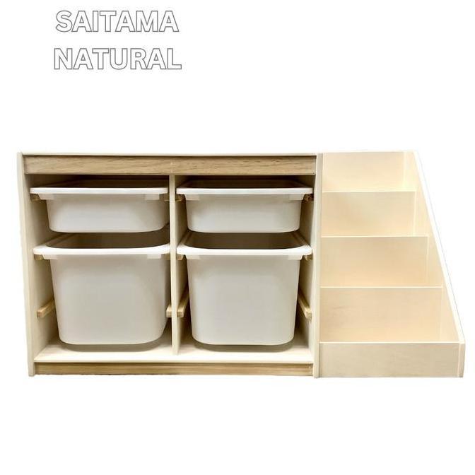 SAITAMA- RAK BUKU DANGAN RAK MAINAN 6 SLOT