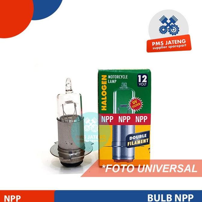 NPP Lampu Motor Bohlam Lampu Depan Halogen 12V 35/35W BA20D 88327 SVS