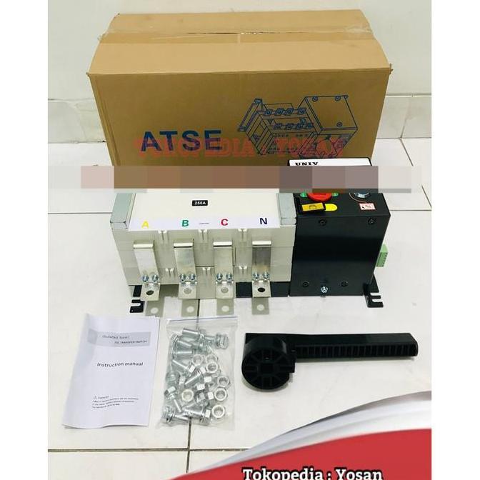 Promo COS MOTORIZED ATS 250A 4P ATS UNIV UNIV-250A UNTUK PANEL ATS AMF Diskon