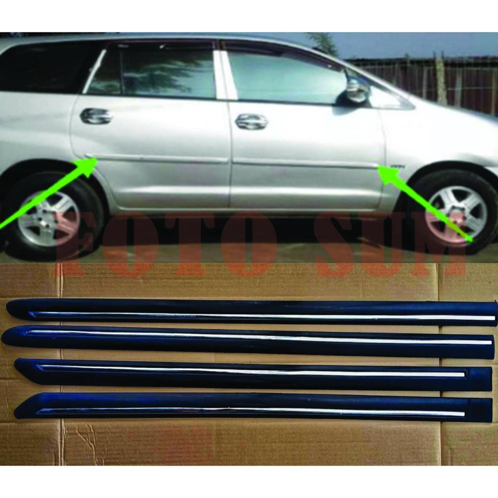 Harumi List Body Lis Pintu Samping Innova 2005 Sampai 2015 Hitam - 100% Ori