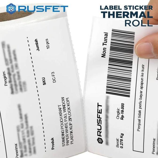 STIKER THERMAL LABEL BARCODE/LABEL RESI THERMAL ONSHOP