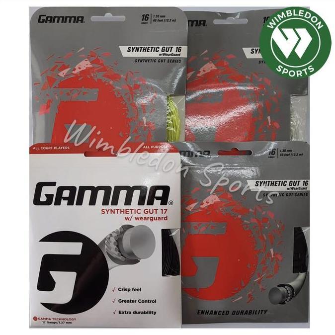 TERBARU - Senar Tenis Gamma Synthetic Gut WearGuard / Senar Gamma Synthetic Gut