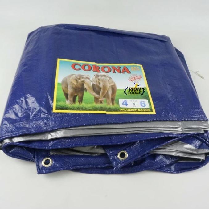 Terpal A2 4x6 Corona 2Gajah (b/s) Terpaulin Terpal kolam Terpal Tenda