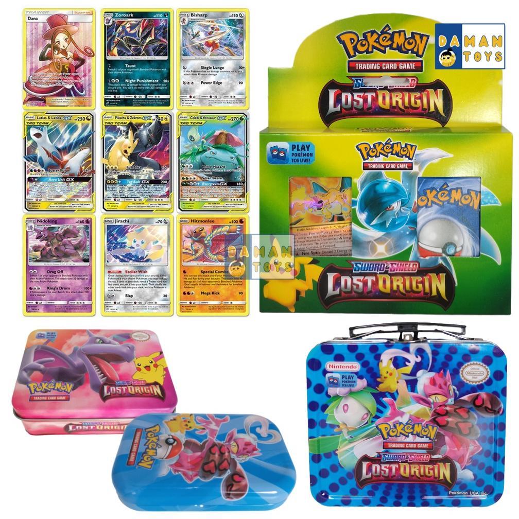 100% Ori Hrn-813 Kartu Pokemon Charizard Pikachu Tcg Free Kaleng Case - Terbaru