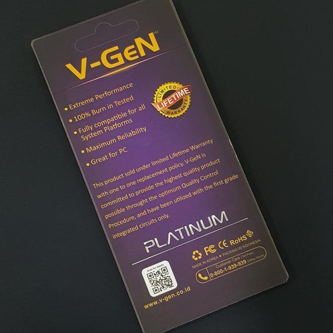 Murah Ddr4 32Gb Pc-17000/2133Mhz Ecc Registered V-Gen Ram Server