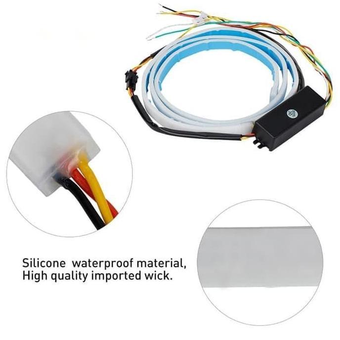 Lampu LED Tail Trunk Bagasi Belakang Mobil RGB Running