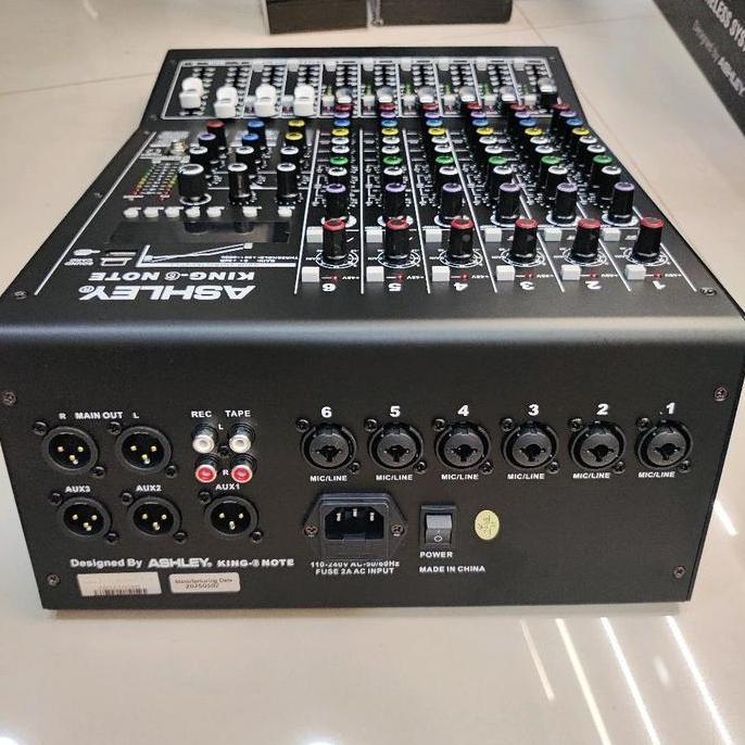 MIXER AUDIO ASHLEY KING6NOTE KING 6 NOTE ORIGINAL ASHLEY 6channel