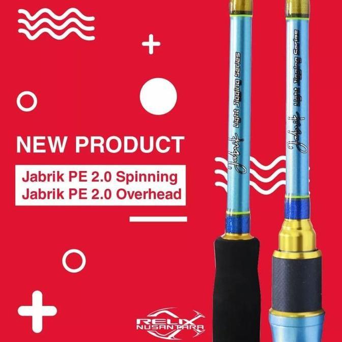 Joran Jabrik PE 2 Spinning Relix Nusantara light jigging- ALAT PANCING