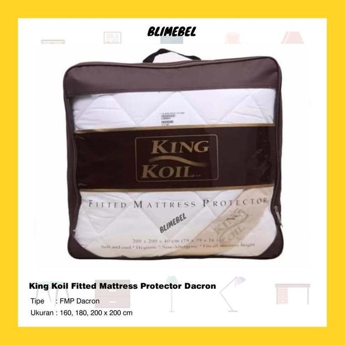 King Koil Fitted Mattress Protector Dacron / Pelindung Matras