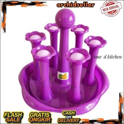 Gradeori Tempat Gelas 6 Pcs Tg 1037 Golden Sunkist