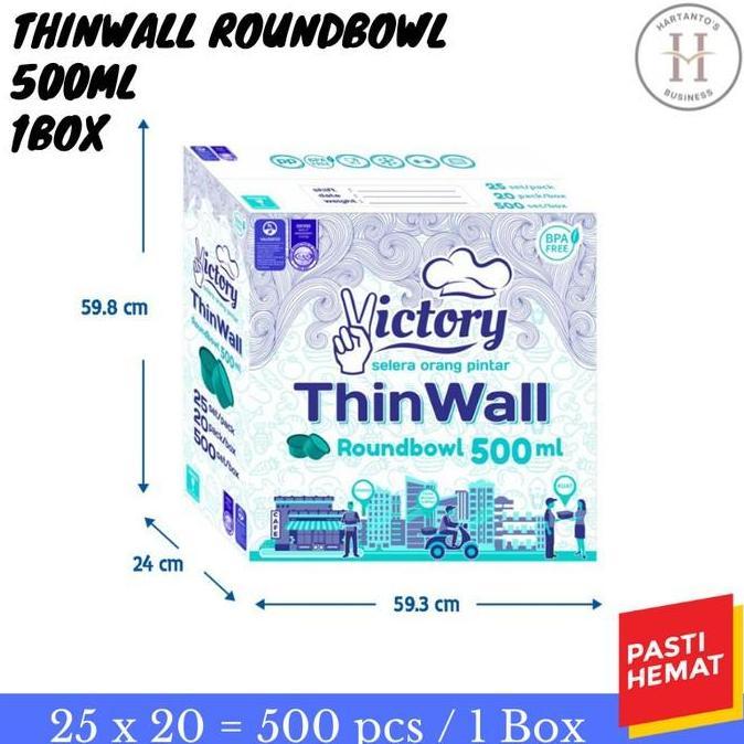 THINWALL ROUNDBOWL VICTORY 500 ML 1 DUS