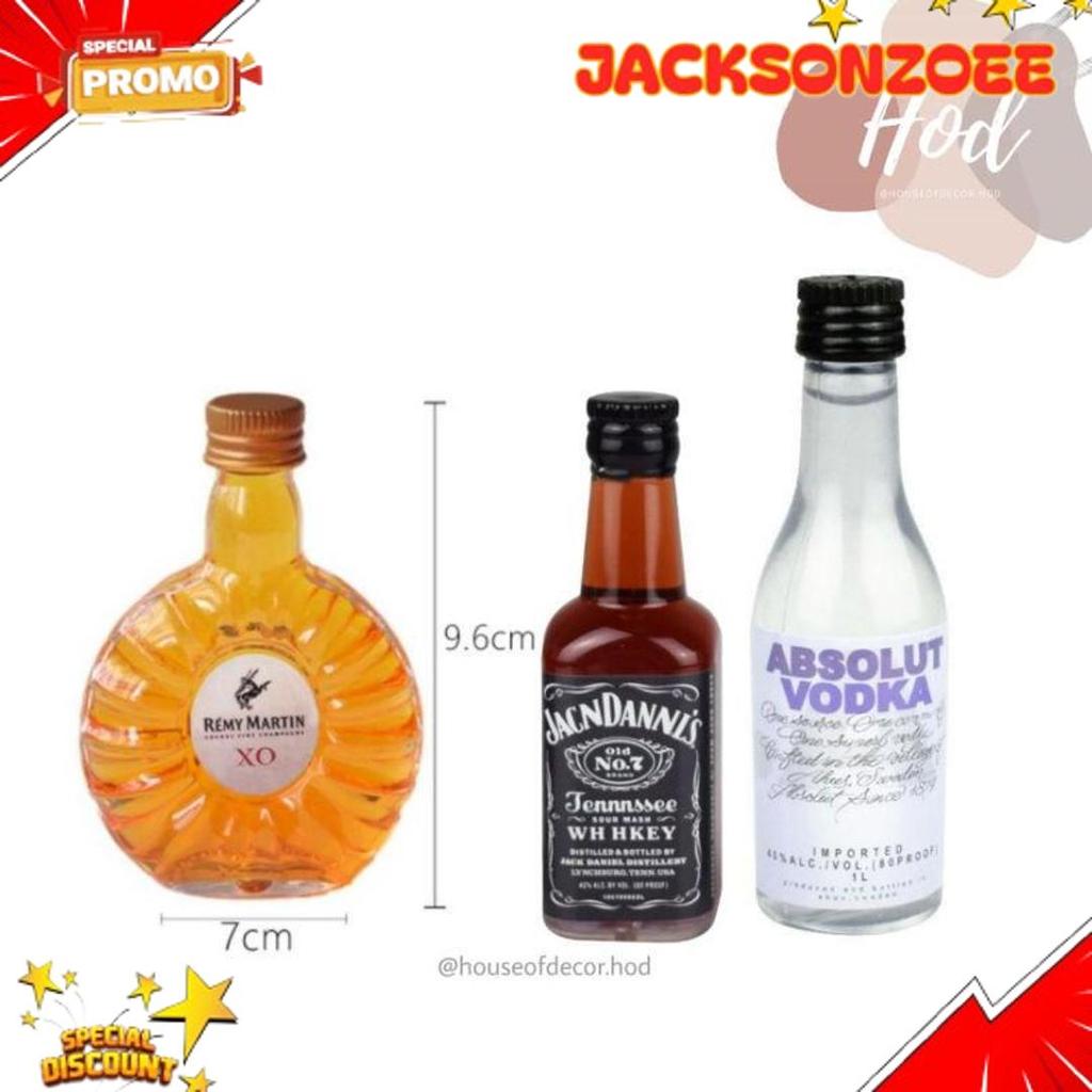 Unik Topper Miniatur Botol Bir Whiskey Heineken Vodka Roko Untuk Hiasan Kue Dekorasi Meja Beer Wiski