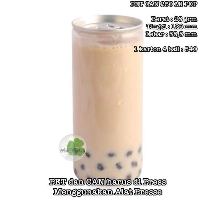 PET CAN 250 ml POP isi 30 pcs Botol Can untuk Minuman Juice AS
