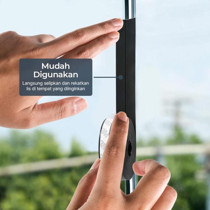 Penutup Celah Bawah Pintu Jendela Rumah Lis List Karet Tutup Lubang Penghalang Serangga Kecoa Debu