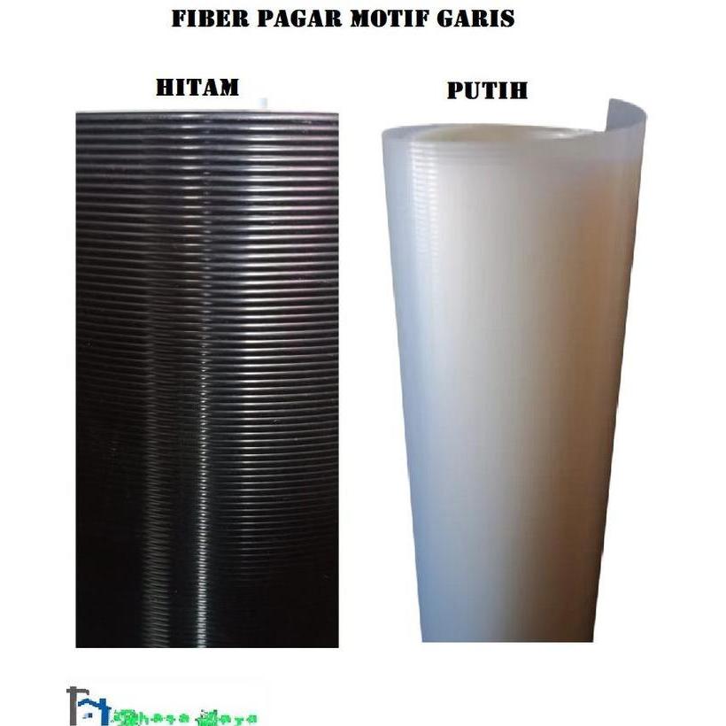 Fiber pagar fiber penutup pagar motif Garis