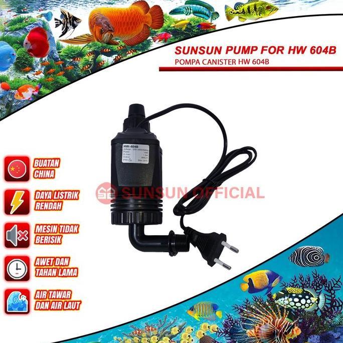 ( SPARE PART ) SUNSUN PUMP FOR HW 604B / POMPA CANISTER HW 604B