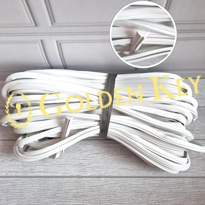 Karet Lis Sekoneng 078B C Besar Putih White Kaca Mati 40 Meter 078 B