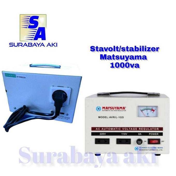 TERMURAH - Stabilizer Listrik Stavolt Voltage Regulator MATSUYAMA 1000VA 1KVA
