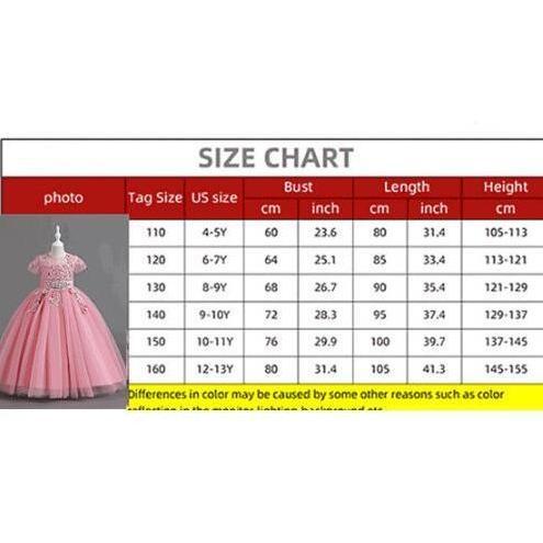 4T-13T Long Dress Premium Maribel - Gaun Ball Gown Anak Bayi Balita Model Korea Tile Lapis Glitter S