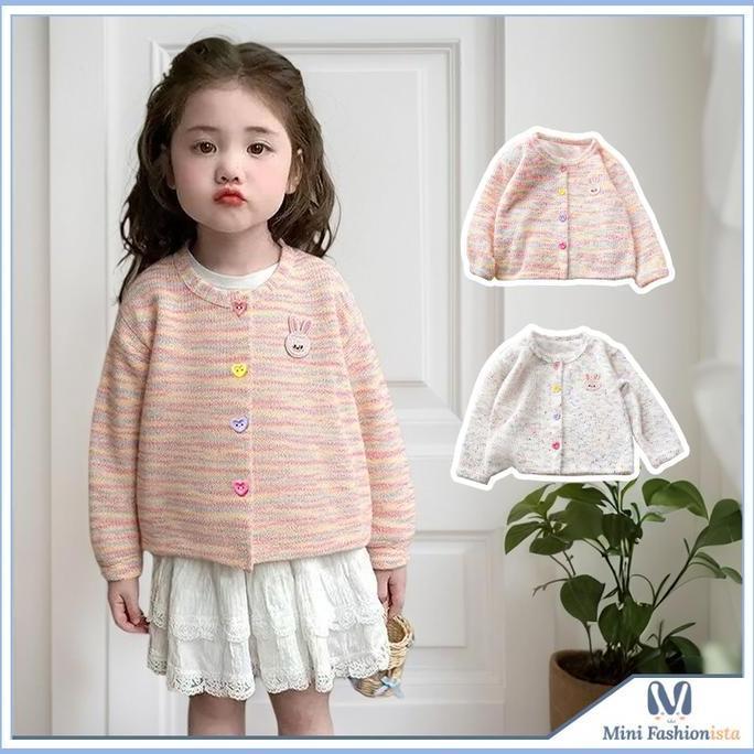 cardigan anak bayi rajut premium 100% import grade a baju cardigan anak sweater bahan bulu lembut ra