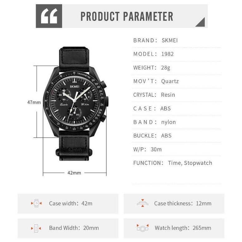 Jam Skmei 1982 Original Bergaransi Free Gift Box Jam Tangan