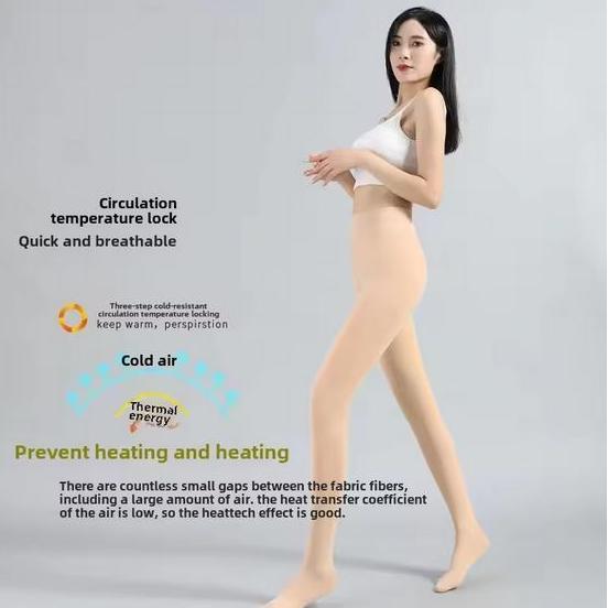 Stocking Bonas Tebal 480D Nude Kulit Dan Hitam