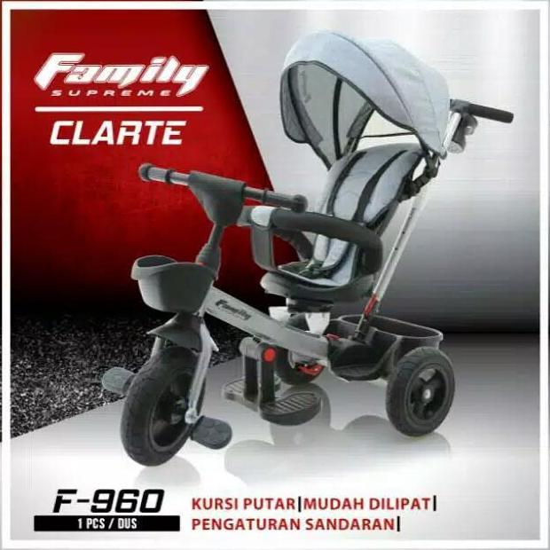 Khusus Jne,Sicepat - Sepeda Anak Family Roda Tiga Supreme Clarte F-960