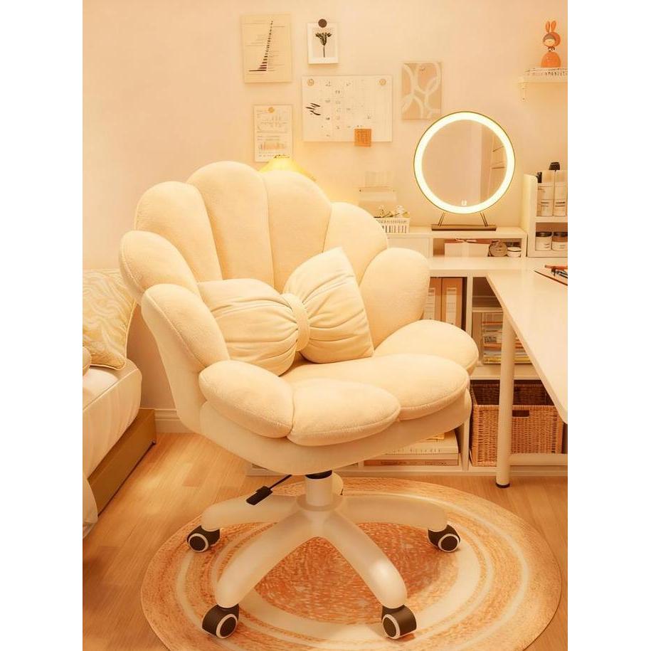 Kursi Komputer dengan Sandaran untuk Rumah Kamar Tidur Perempuan Meja Rias Kursi Make Up Asrama Maha