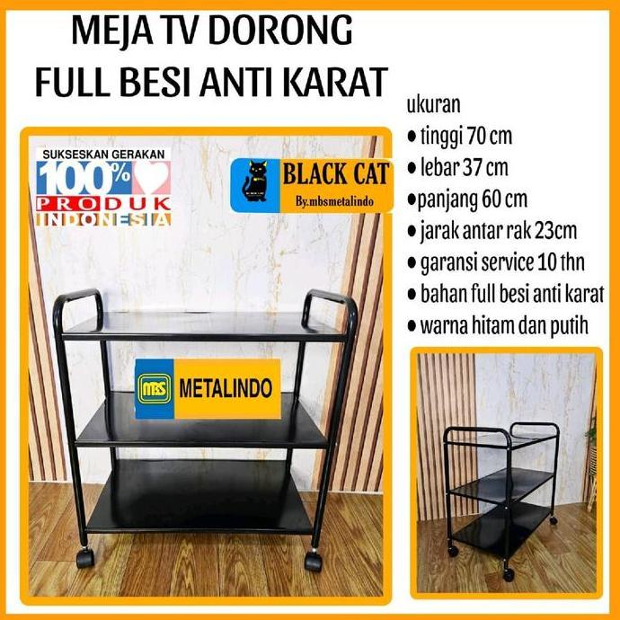 RAK TV / MEJA TV MINIMALIS / SERBAGUNA-HITAM Laci Laci Laci CO