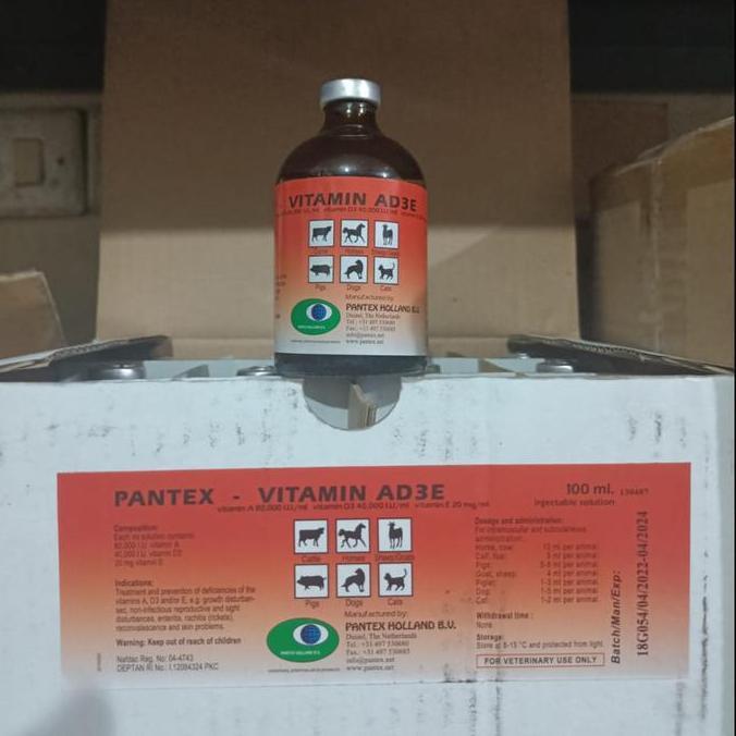 Ready stock Vitamin AD3E 100 ml Pantex Holland